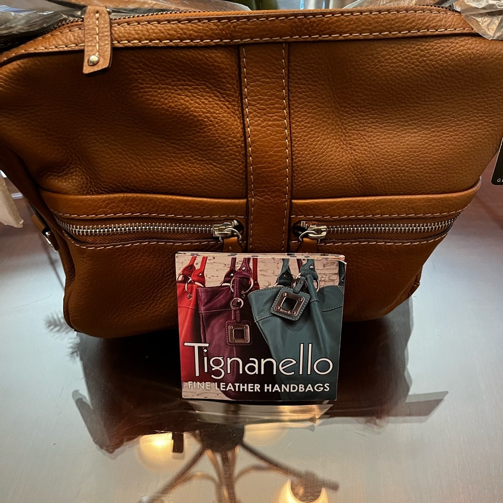 Tignanello leather handbag.